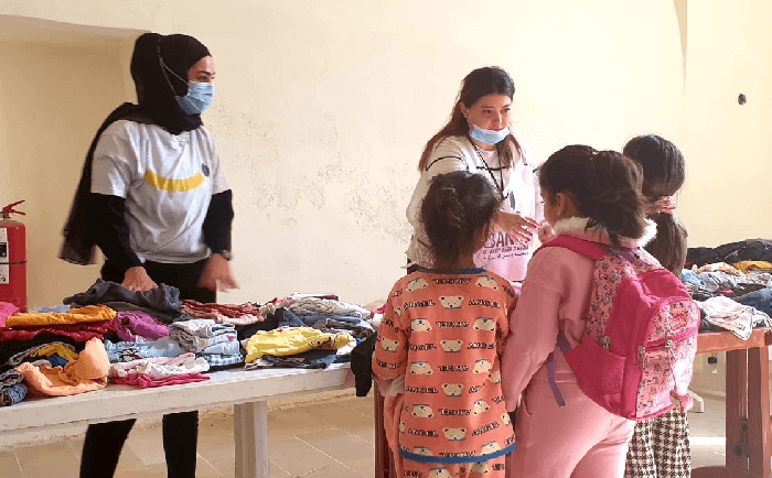  حملة توزيع الثياب في جنوب لبنان والبقاع